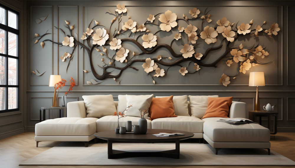 Autres - Créer un décor mural pour votre salon : pourquoi choisir le papier peint design pour la décoration ?